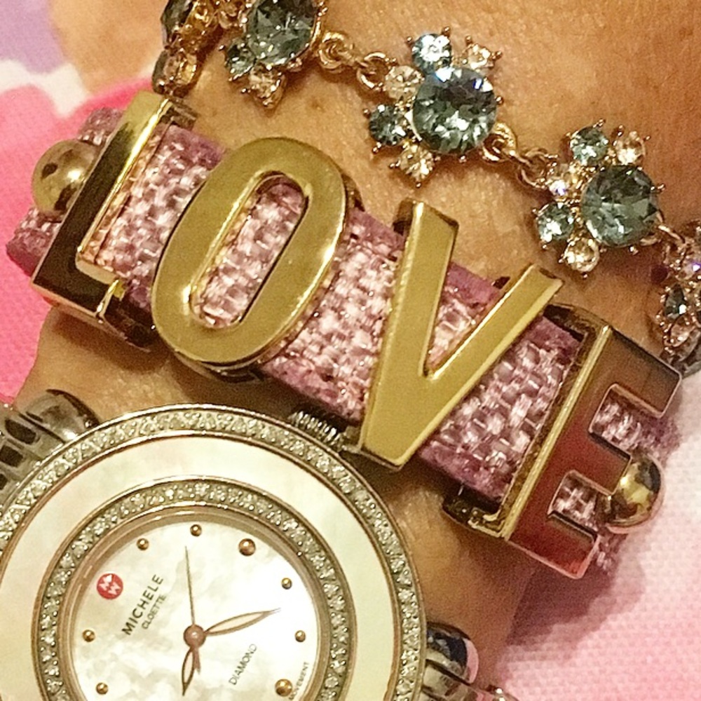 NWOT*Purple BCBGeneration LOVE Bracelet - Picture 1 of 5